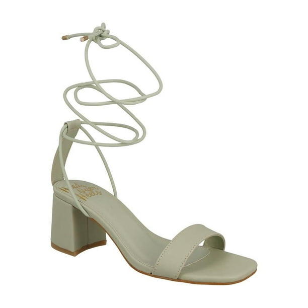 Zapatillas Mujer Abiertas Cintas Casuales Tacón Bajo Head Menta