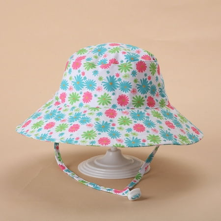 

Toddler Kids Baby Boys Girls Colorful Sunscreen Cap Baby Hat Bucket Cap