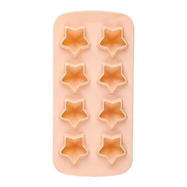 Xihbxyly Bandeja de Hielo con Forma de Pentagrama, Molde Multifuncional para Paletas, Diseño Hueco para Facilitar Su Desmoldado, Material de Gel de Sílice Reutilizable, Ideal para Helado y Chocolate,
