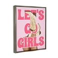 thumbnail image 4 of Stupell Industries Let's Go Girls Cowgirl Typography Painting Gray Floater Framed Canvas Art Print Wall Art, 25 x 31, 4 of 10