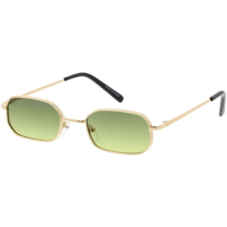 Thick gold frame glasses sales