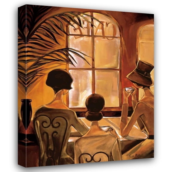 Trish Biddle 20x24 Gallery Wrapped Canvas Wall Art Titled - Cafe du Coin