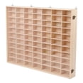thumbnail image 3 of Yinanstore Wooden Toy Car Display Case Display Shelf Multi Grid Durability Showcase Protection with Dustproof Door Organizing Wall Mount 77 Grid, 3 of 8