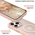 thumbnail image 6 of BENTOBEN iPhone 13 Pro Max Case Compatible with Mag-Safe, 6.7" Tpu Magnetic Car Mount Support, Anti-Fingerprint Shockproof Protective Cover for iPhone 13 Pro Max 6.7 inch, Pink, 6 of 7