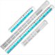 thumbnail image 1 of 12+6 Inch Metal Ruler Set, Perfect for DIY Projects, Blue, 1 of 5