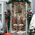 thumbnail image 5 of TanSiDing 3pcs Christmas Door Cover Santa Claus Holiday Decoration for Front Door Indoor Wall Party Festival Decor 35*71in, 5 of 6