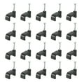 thumbnail image 1 of Unique Bargains Cable Clips with Steel Nail, 100Pack 10mm/0.39' Plastic Cable Wire Clips, Ethernet Cable Clips Nail in Cable Clips, 1 of 6