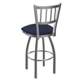 thumbnail image 3 of 810 Contessa Stainless Steel 30" Swivel Bar Stool with Graph Anchor Seat, 3 of 3