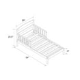 Baby Relax Jackson Kids Wood Toddler Bed with Safety Guardrails
