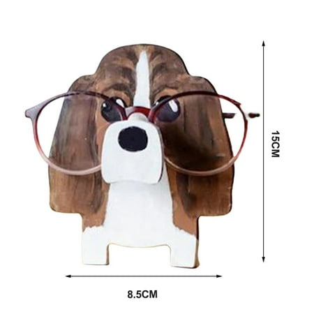 

Fusipu Glasses Storage Rack Wooden Glasses Holder Hand Carved Eyeglass Display Stand for Stylish Glasses Storage Office Desk Decoration Glasses Display Stand