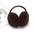 thumbnail image 3 of ZDWQFA 2Pcs Adjustable Faux Fur Earmuffs- Soft Warm Ear Muffs for Winter Women Men Camel+Dark Brown, 3 of 3