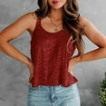 thumbnail image 2 of Women Glitter Sequin Sleeveless Vest Tank Tops Party Cocktail Clubwear camisole, 2 of 11