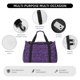 thumbnail image 4 of Fotbe Purple Leopard Bolsa de Viaje con Estampado, Bolsa de Fin de Semana para Mujer con Compartimento para Zapatos, Bolsa de Gimnasio con Bolsillo Húmedo, 4 of 7