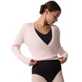 thumbnail image 4 of Capezio Ribbed Knit Wrap Sweater, 4 of 5