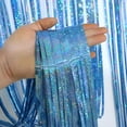 thumbnail image 4 of CCOCC 3.3 ft x 6.6 ft Metallic Red Tinsel Foil Fringe Curtains Party Photo Back Drop Party Streamers for Birthday,Graduation,New Year Eve Decorations Wedding Decor 2 Pack, 4 of 7
