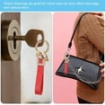 thumbnail image 4 of TRAHOO-Leather Car Keychain, Microfiber Leather Bling Wristlet Keychains Key Fob Holder with Keyrings, 4 of 4
