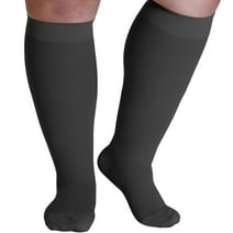 Made in USA - Compression Socks for Men Travel, Sport 20-30mmHg - Black, XL
