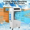 thumbnail image 4 of 3000CFM Swamp Cooler, Evaporative Air Cooler with Remote Control and 12H Timer, 4 Ice Packs, 3 Modes & Wind Speeds for Outdoor Indoor Use, 10.3 Gallon, 4 of 6