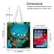 thumbnail image 5 of Tumble Leaf Bolso de tela con estampado de lienzo para mujer, bolsa de compras reutilizable y estética, con cremallera interior, regalo para mujer,38*45cm., 5 of 6