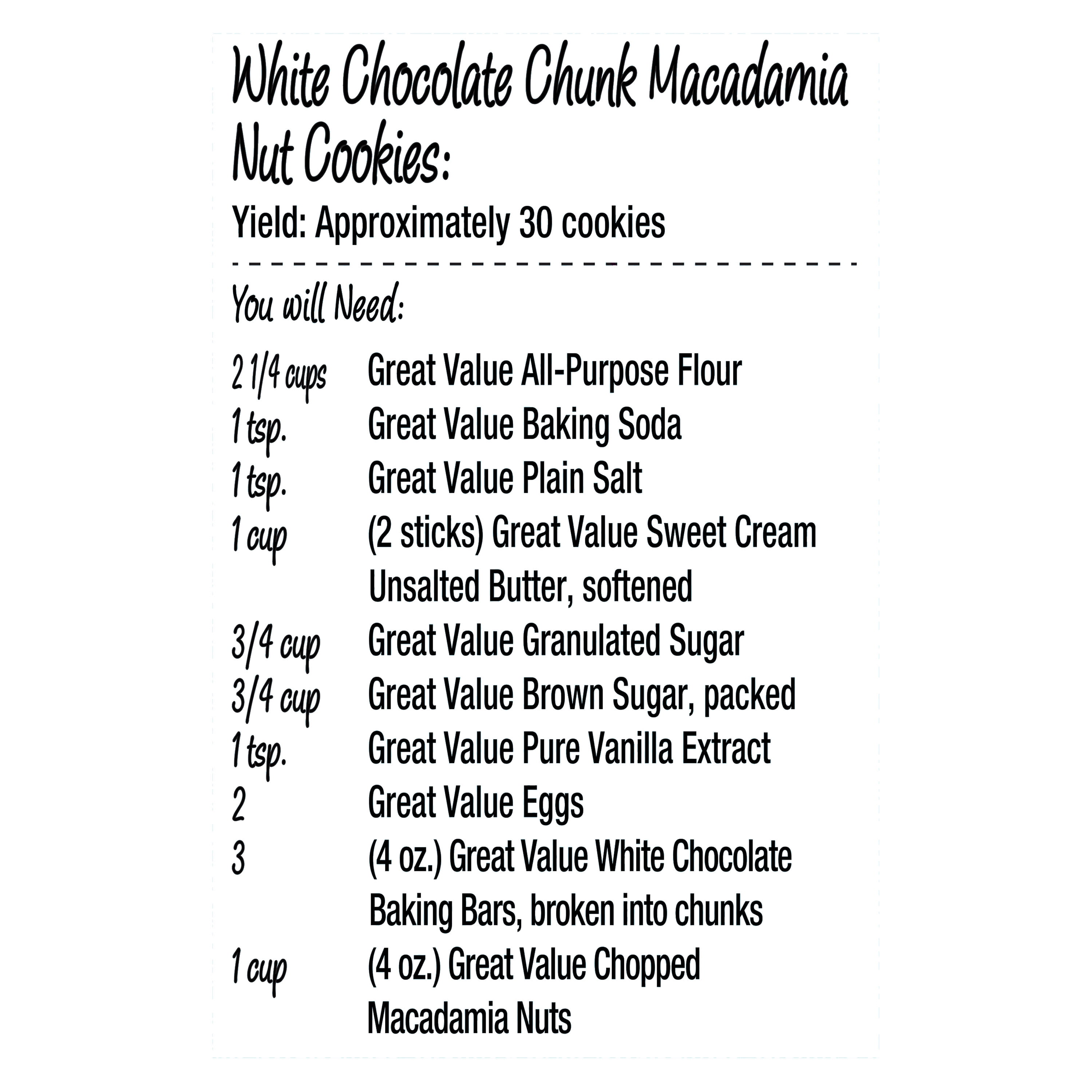 Great Value White Chocolate Baking Bar, 4 oz Box