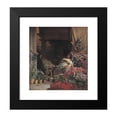 thumbnail image 2 of Kristian Zahrtmann 15x16 Black Modern Framed Museum Art Print Titled - A Florentine Flower Seller (1879 - 1880), 2 of 5