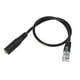 thumbnail image 1 of Cable adaptador de conector jack de 3,5 mm a RJ9 para auriculares y teléfono de oficina., 1 of 5