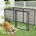 thumbnail image 5 of Wdmiya Large Dog Crate, 57 Inch Metal Kennel for Medium and Small Dogs, Safe Indoor & Outdoor XL Big Puppy Bottomless Cage with Comfort Mat, Pet Playpen Yard, Dog Fence Playpen, Silver, 5 of 7