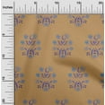 thumbnail image 1 of oneOone Cotton Poplin Light Brown Fabric Leaves & Flower Sewing Fabric By The Yard Printed Diy Clothing Sewing Supplies 56 Inch Wide-FQU, 1 of 4