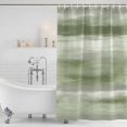 thumbnail image 2 of Shower Curtain Bathroom Set Abstract Sage Green Gradient Waterproof Fabric Shower Curtains with Grommets&Hooks, Retro Oil Painting Art Privacy Bath Curtain for Bathtub 36x72in, 2 of 9
