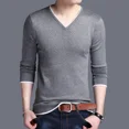 thumbnail image 3 of Suéteres de cuello en V para hombre, sudaderas coreanas de otoño Emo de alta calidad, ropa de calle de lujo informal Y2k, talla ST, camiseta para hombre, 3 of 5