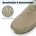 thumbnail image 2 of FitVille Mens Wide Slip on Walking Sneakers with Arch Support Breathable Hands Free Slip on Shoes for Men, 2 of 7