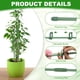 thumbnail image 3 of 12 estacas de soporte para plantas, estacas ajustables de un solo tallo de 17.7 pulgadas con clip y tubo de conexión para orquídea, rosa, tomate, 3 of 6