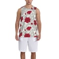 thumbnail image 6 of Rocae Leaves And Anemone for Men's Basketball Jersey Lightweight and Breathable Athletic Tank Top,Quick-Drying Sports Jersey X-Large, 6 of 9