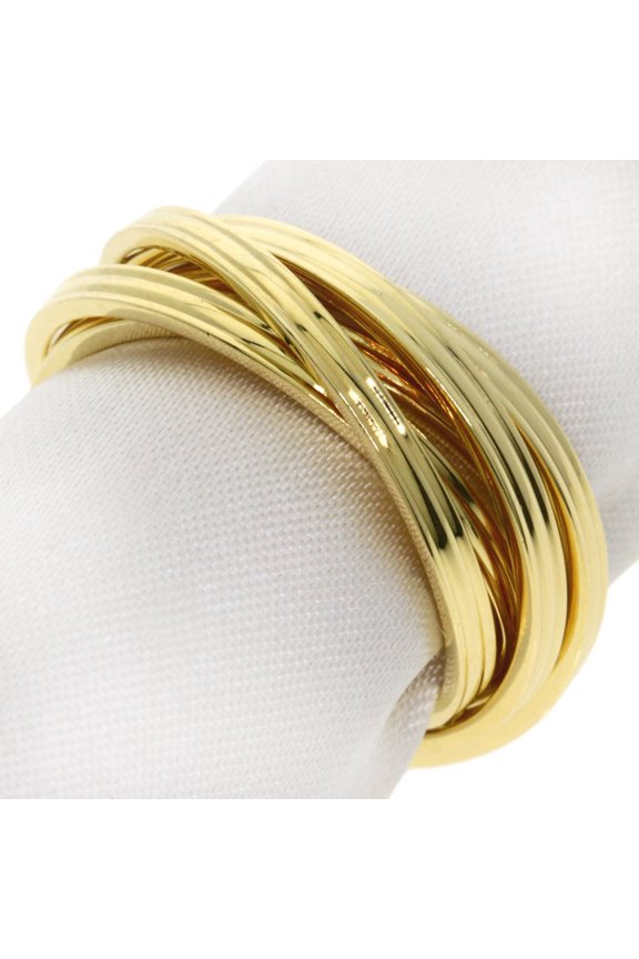 Pre-Owned Gucci 5-Ring Set, 18K Yellow Gold, Women's GUCCI