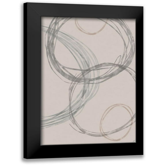 Lee, Judson 15x18 Black Modern Framed Museum Art Print Titled - Lead Circles II