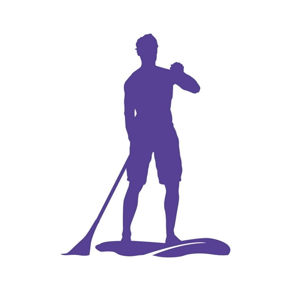 Paddleboarding Sticker Decal Die Cut - Self Adhesive Vinyl - Weatherproof - Made in USA - Many Color and Sizes - surf paddle board