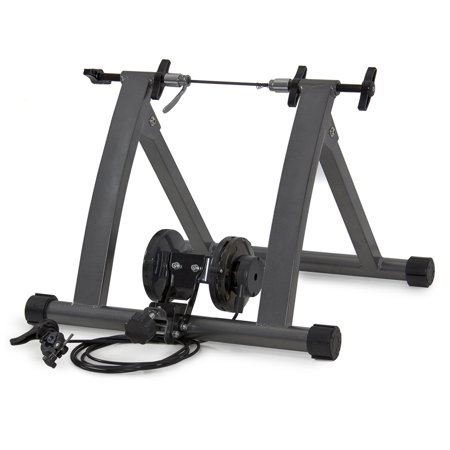 Best Choice Products New Indoor Exercise Bike Bicycle Trainer Stand W/ 5 Levels Resistance (Best Indoor Bike Trainer Stand)
