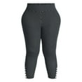 thumbnail image 5 of Terra & Sky Women's Plus Size Capri Ladder Leggings, 22" Inseam, Sizes 0X-5X, 5 of 5