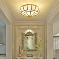thumbnail image 4 of Luxury Round Lamp Modern Chandelier Flush Mount Ceiling Light Home Lamp Decor E26 Without Bulb, 4 of 13