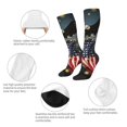 thumbnail image 3 of Logiee North American Bald Eagle1 Print Gift Stocking Stuffers,Adult Stockings,Novelty Socks,Funny Socks Birthday Running Walking Sleeping, 3 of 6