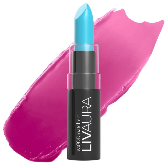 LIVAURA MOODmatcher Long Lasting Lipstick for Women – Color Changing Moisturizing Cream Lipsticks, Smudge Proof Lip Stick, Easy to Apply Lip Makeup (Light Blue)