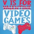 thumbnail image 3 of CafePress - V Is For Video Games Valentines Day Gamer T Shirt - Women's Traditional Fit Dark T-Shirt, 3 of 4