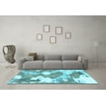 thumbnail image 3 of Ahgly Company Indoor Rectangle Abstract Light Blue Modern Area Rugs, 5' x 8', 3 of 4