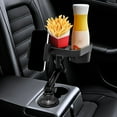 thumbnail image 3 of Black Car Cup Holder Tray with Phone Mount for Travel Plastic Material 1 Piece, 3 of 9