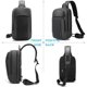 thumbnail image 5 of BANGE Bolso Cruzado Unisex de 11 Pulgadas con Compartimento Separado, Bolso Ligero E Impermeable para el Trabajo (Gris), 5 of 7