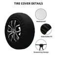 thumbnail image 2 of Naloa mushroom Skull star PVC Leather Spare Tire Wheel Cover for Car Truck SUV Camper Trailer Universal Fit many size15 inch, 2 of 6