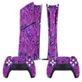 thumbnail image 2 of Psychedelic Hippie Purple Tears PS5/PS5 Pro/PS5 Slim Digital Disc Skin Sticker For Console And Controller Skins, 2 of 7