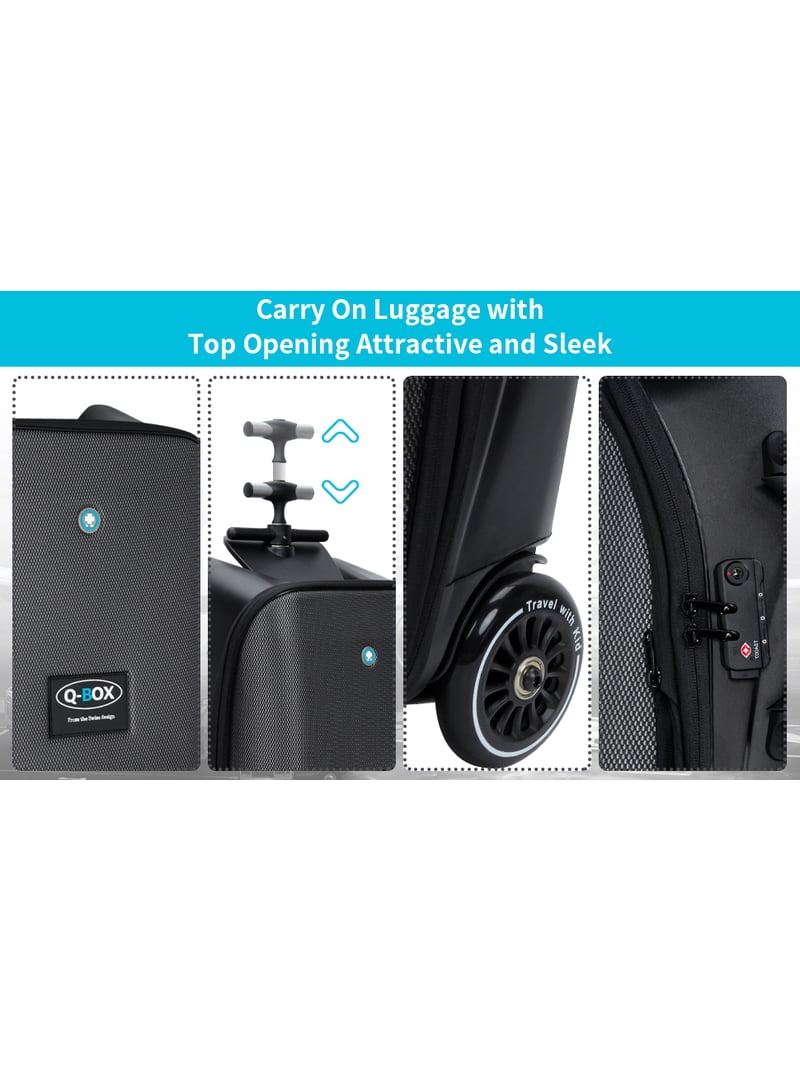 Lightweight Expandable Luggage, 20 inch Spinner Wheels, Hard Shell