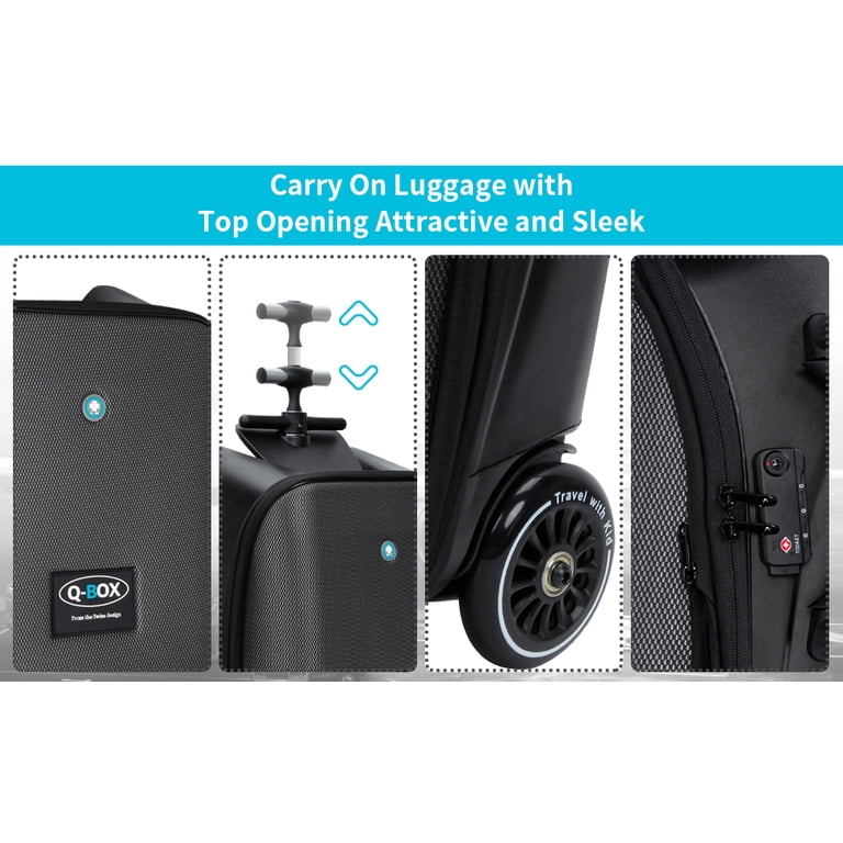 Lightweight Expandable Luggage, 20 inch Spinner Wheels, Hard Shell