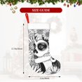 thumbnail image 4 of Naloa Floral Sugar Skull Portrait Christmas Stockings Decorations, Xmas Ornaments, DIY Personalized Farmhouse Decor for Home Family Party Tree, 4 of 7